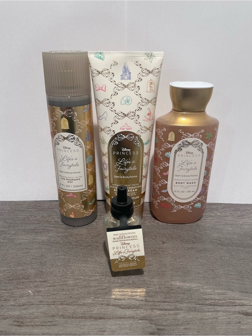 Bath & Body Works Disney Princess "Life's a Fairytale" (4) Pc body care NWT